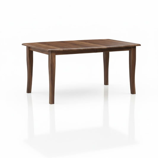 walnut brooks table on a white background