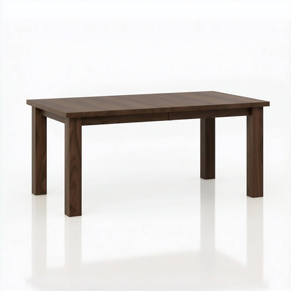 Wooden table on a white background